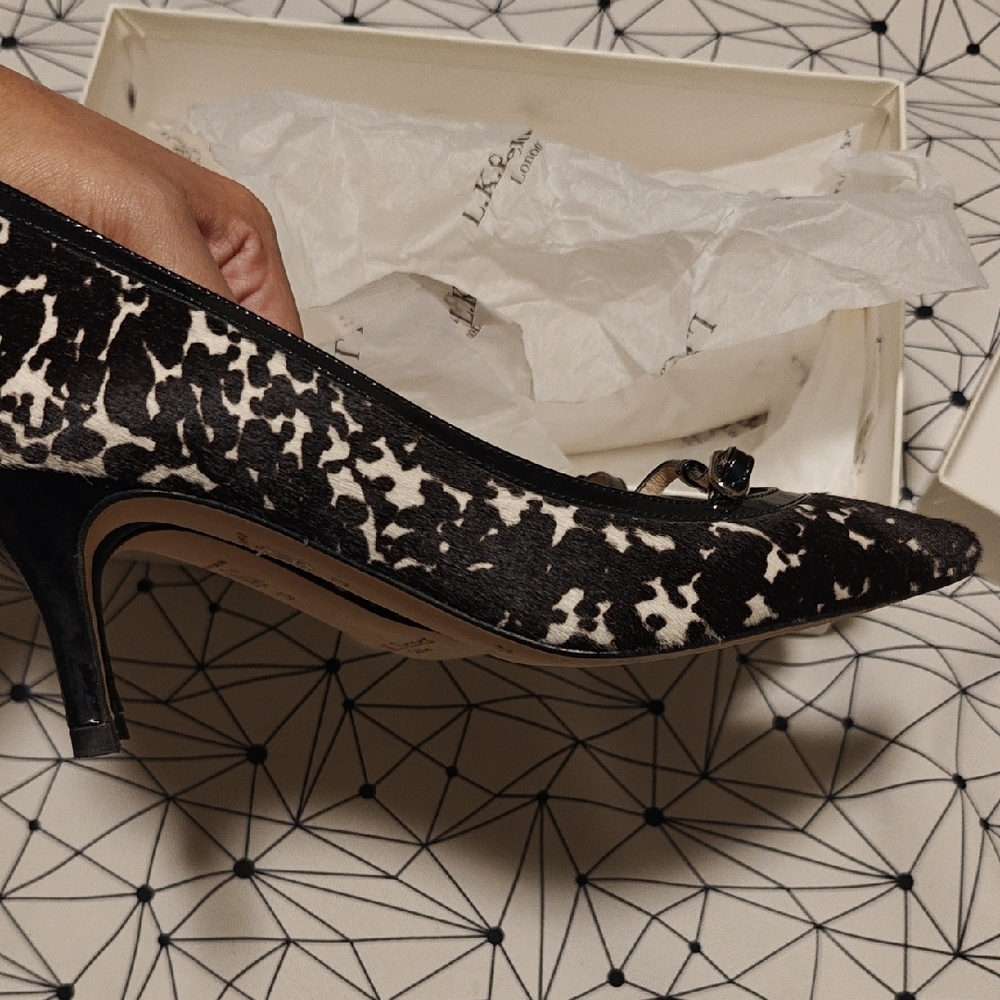 LK Bennett Hiedi In Hair Calf Pumps